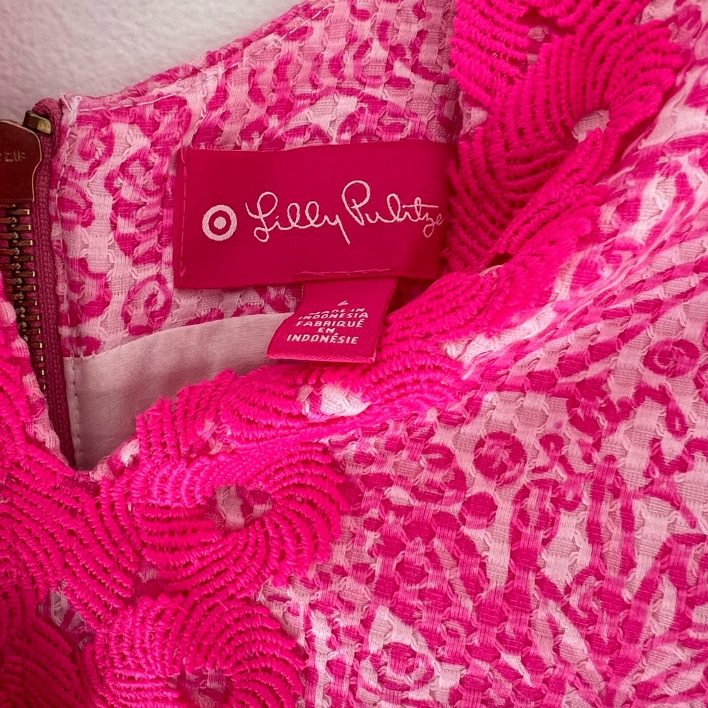 Lilly Pulitzer Vibrant Pink Floral Mini Dress - Picture 2 of 9